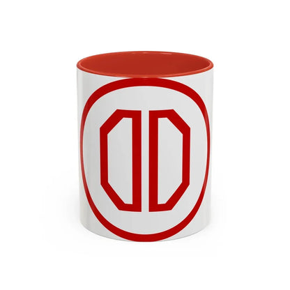 31st ID SSI (U.S. Army) Accent Coffee Mug 11oz Red - Go Mug Yourself
