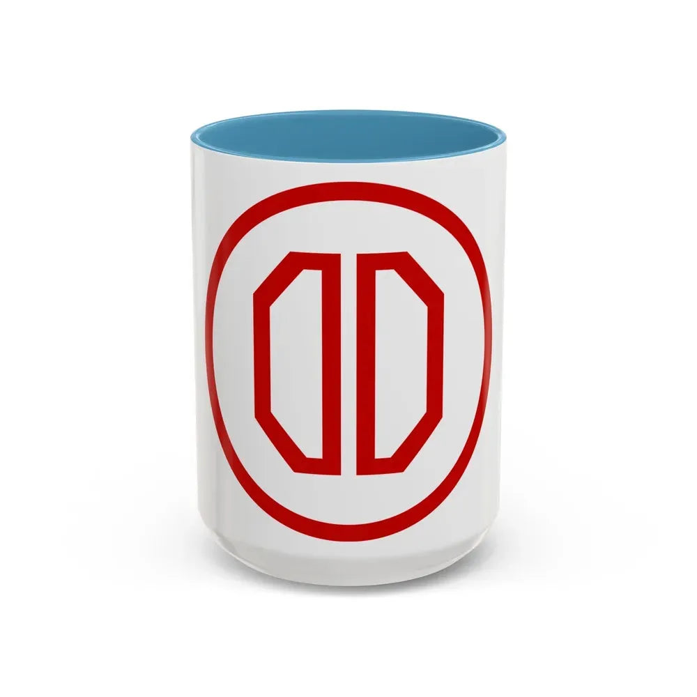 31st ID SSI (U.S. Army) Accent Coffee Mug 15oz Light Blue - Go Mug Yourself