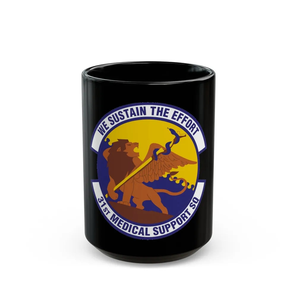 31st Medical Support Squadron (U.S. Air Force) Black Coffee Mug-15oz-Go Mug Yourself