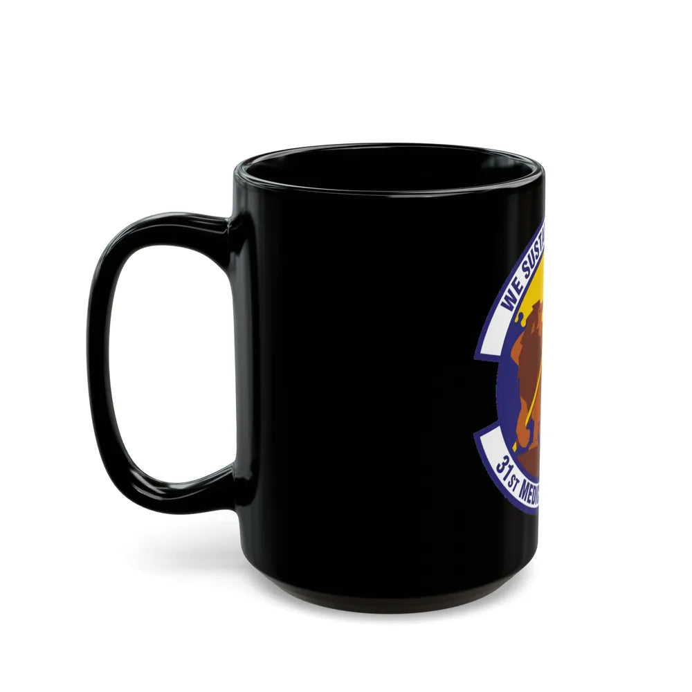 31st Medical Support Squadron (U.S. Air Force) Black Coffee Mug-Go Mug Yourself