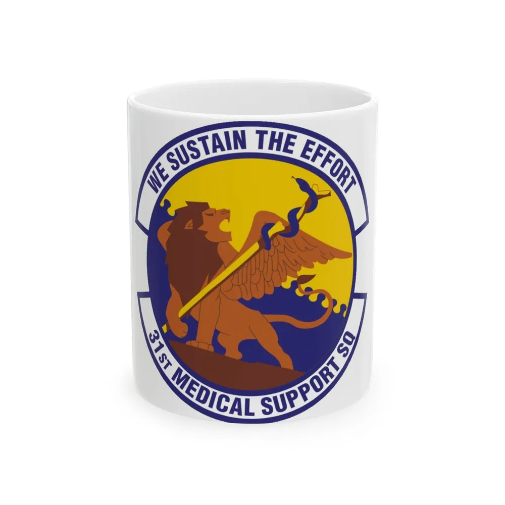 31st Medical Support Squadron (U.S. Air Force) White Coffee Mug-11oz-Go Mug Yourself