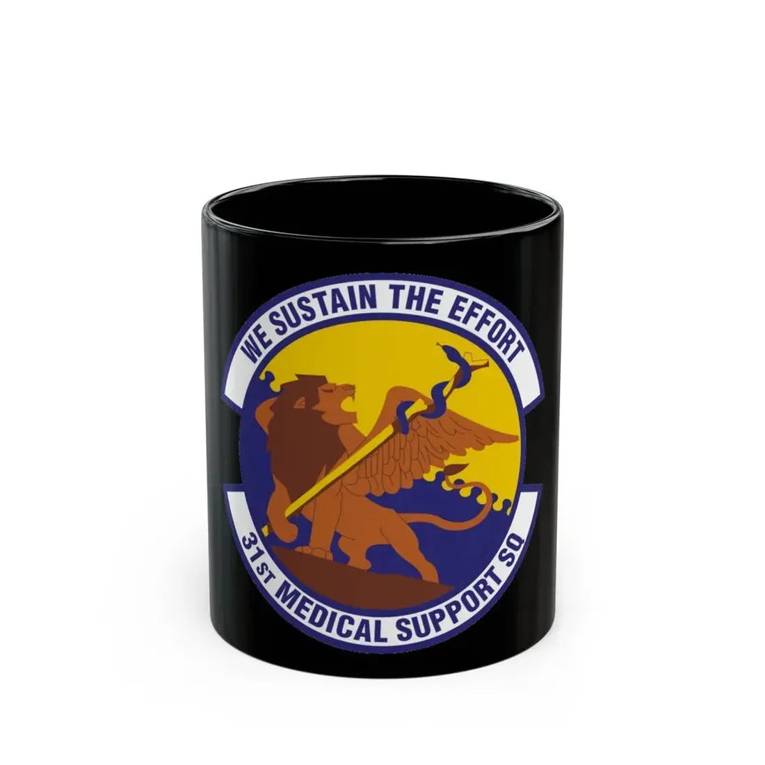 31st Medical Support Squadron (U.S. Air Force) Black Coffee Mug 11oz - Go Mug Yourself