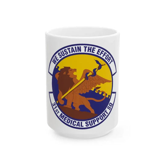 31st Medical Support Squadron (U.S. Air Force) White Coffee Mug 15oz - Go Mug Yourself