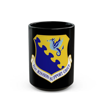 31st Mission Support Group (U.S. Air Force) Black Coffee Mug-15oz-Go Mug Yourself