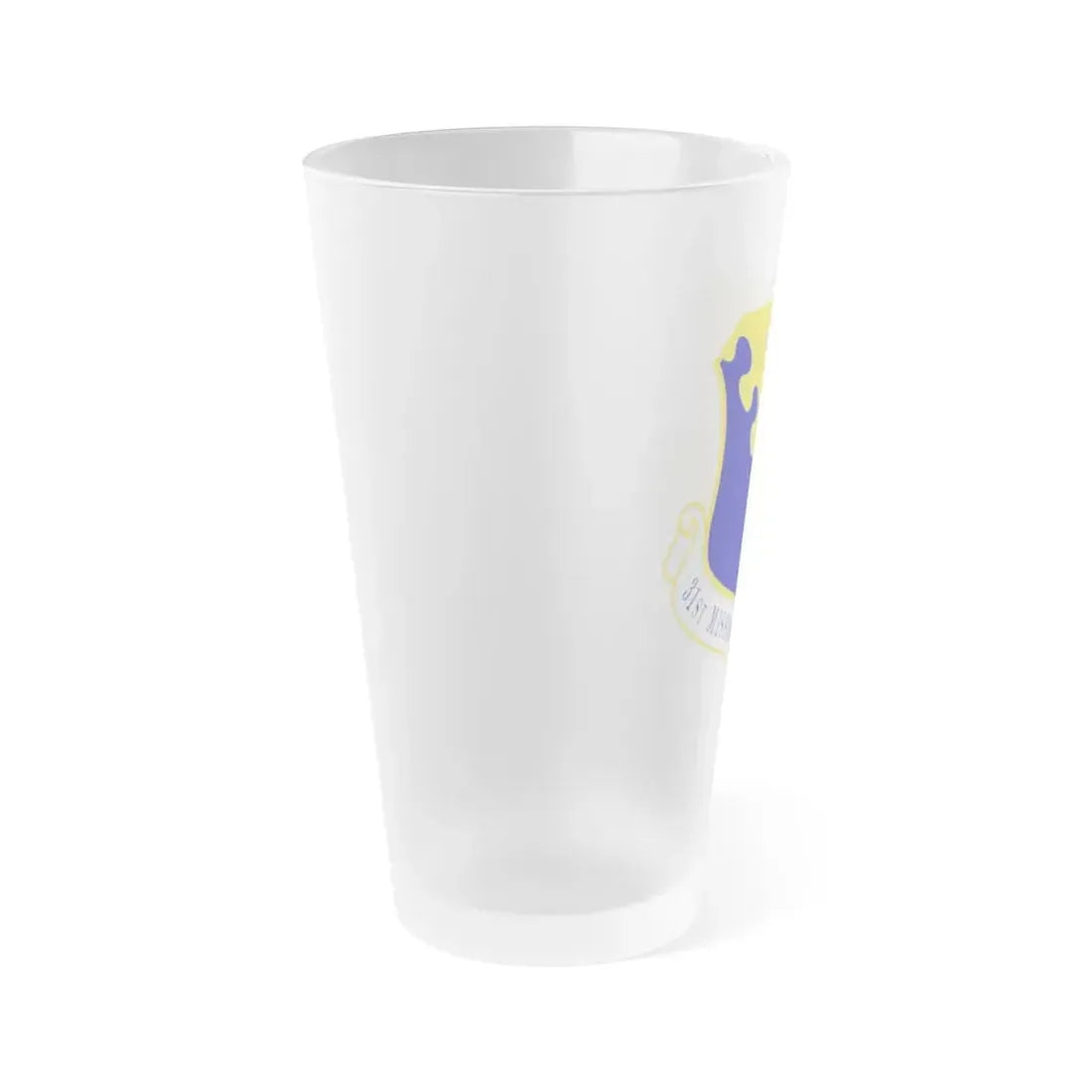 31st Mission Support Group (U.S. Air Force) Frosted Pint Glass 16oz - Go Mug Yourself