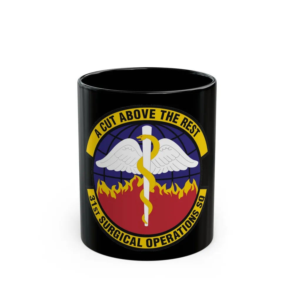 31st Surgical Operations Squadron (U.S. Air Force) Black Coffee Mug-11oz-Go Mug Yourself