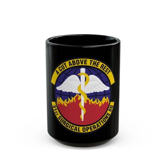 31st Surgical Operations Squadron (U.S. Air Force) Black Coffee Mug-15oz-Go Mug Yourself