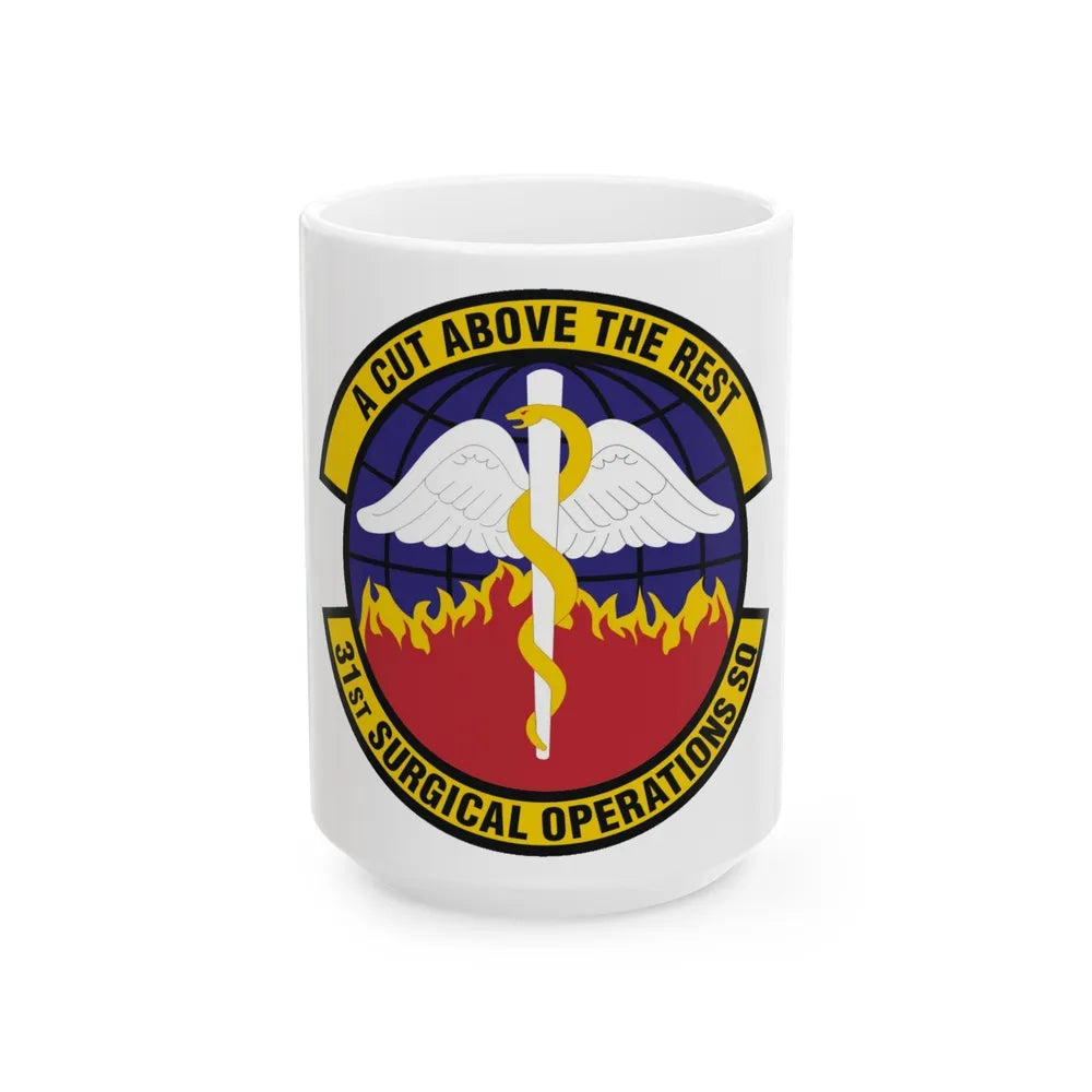 31st Surgical Operations Squadron (U.S. Air Force) White Coffee Mug-15oz-Go Mug Yourself