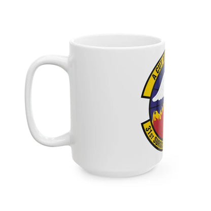 31st Surgical Operations Squadron (U.S. Air Force) White Coffee Mug-Go Mug Yourself