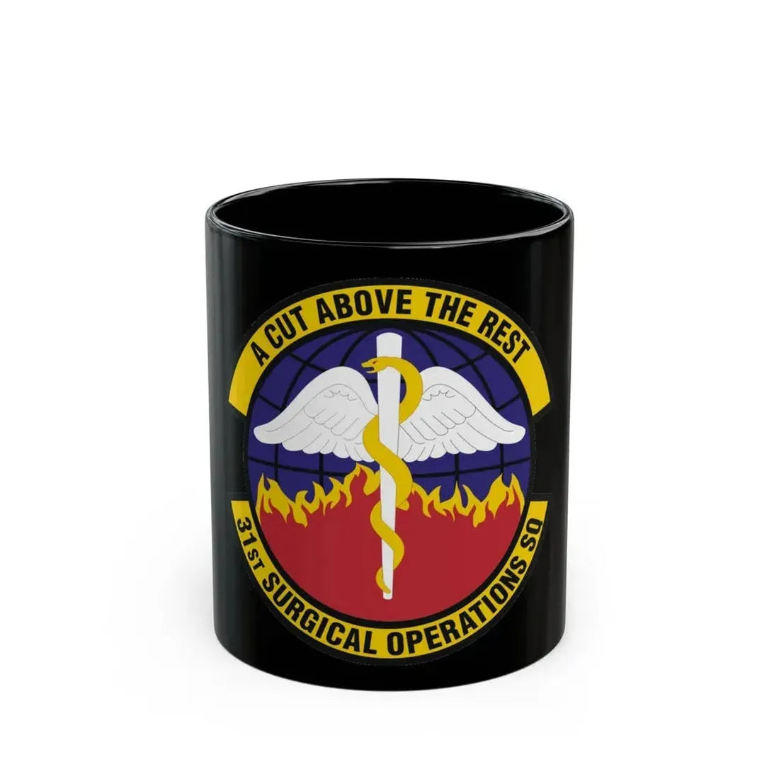 31st Surgical Operations Squadron (U.S. Air Force) Black Coffee Mug 11oz - Go Mug Yourself