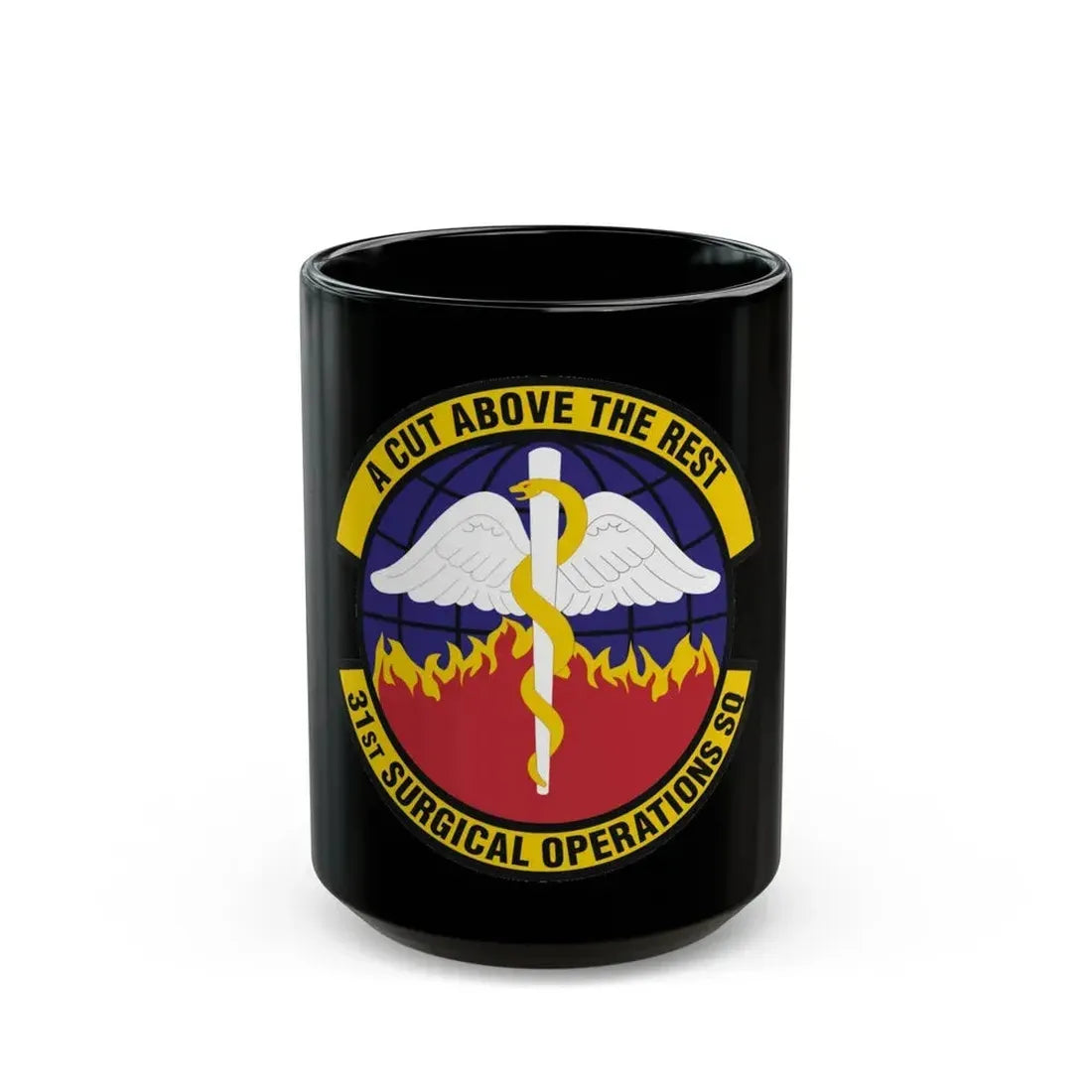 31st Surgical Operations Squadron (U.S. Air Force) Black Coffee Mug 15oz - Go Mug Yourself