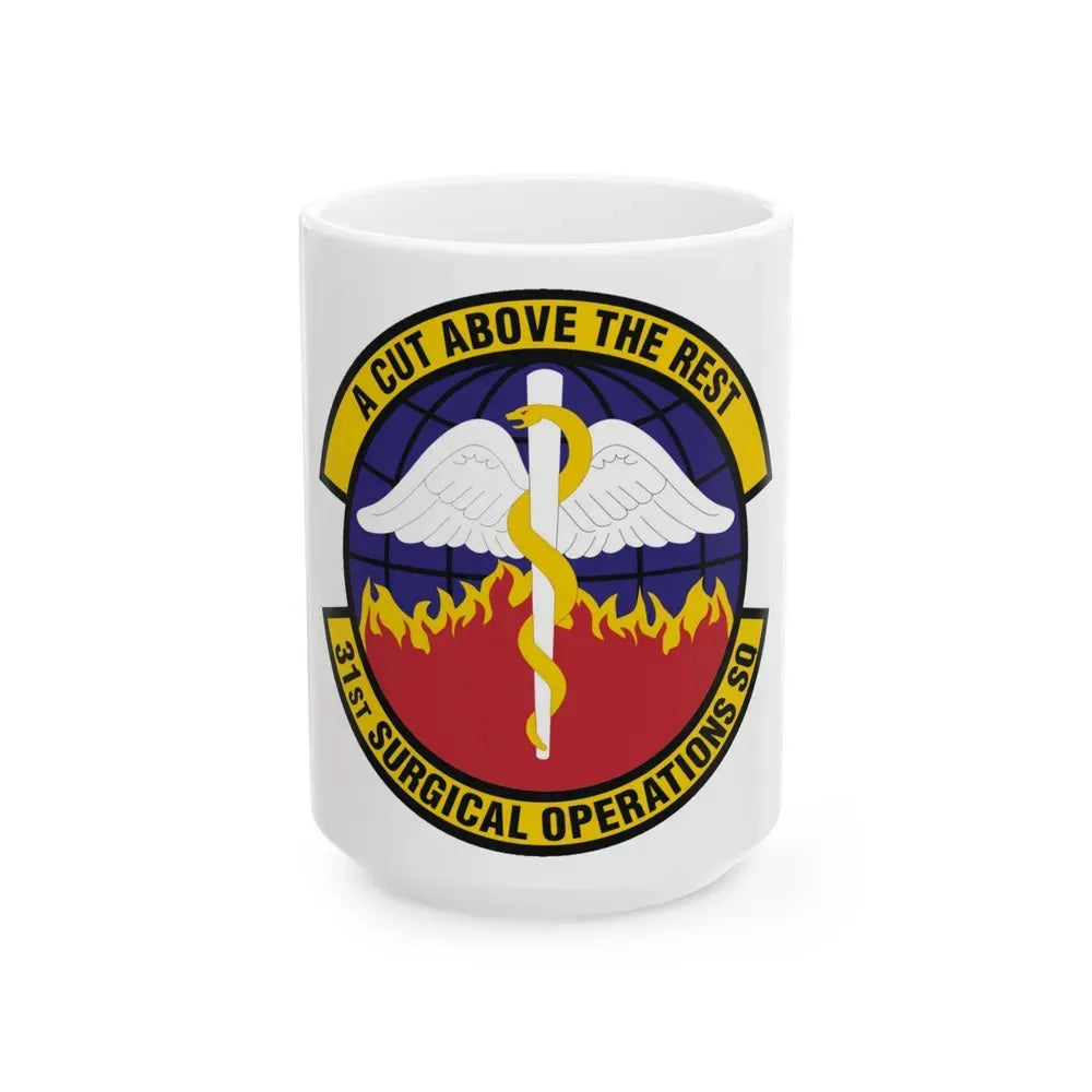 31st Surgical Operations Squadron (U.S. Air Force) White Coffee Mug 15oz - Go Mug Yourself