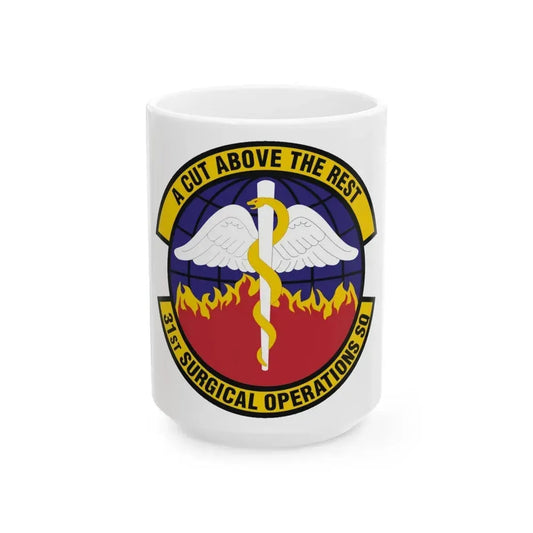31st Surgical Operations Squadron (U.S. Air Force) White Coffee Mug 15oz - Go Mug Yourself