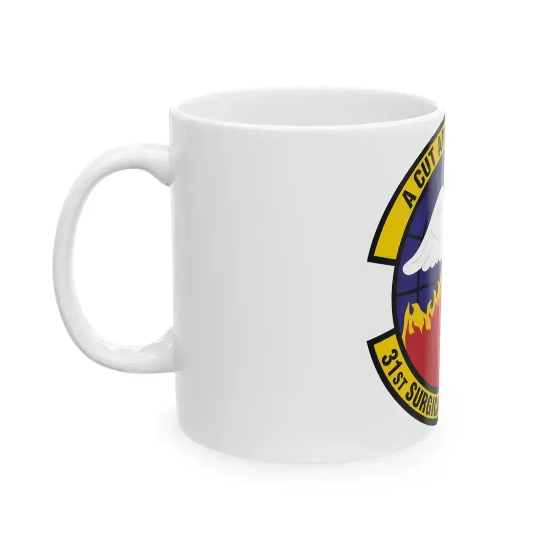 31st Surgical Operations Squadron (U.S. Air Force) White Coffee Mug - Go Mug Yourself