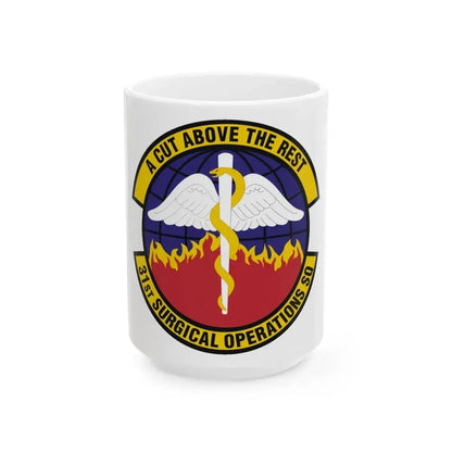 31st Surgical Operations Squadron (U.S. Air Force) White Coffee Mug - Go Mug Yourself