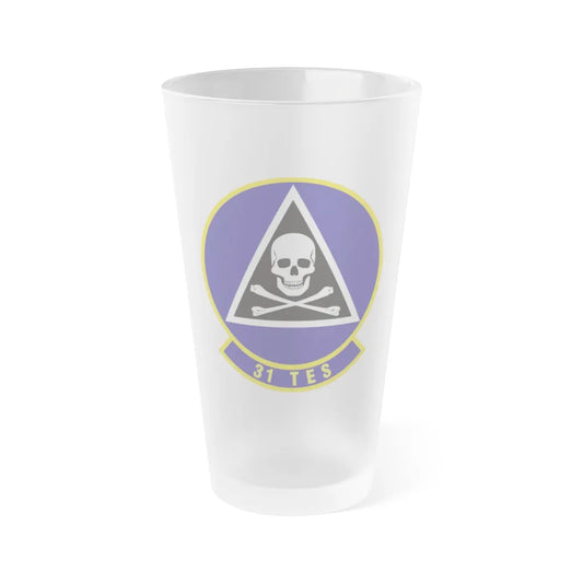 31st Test and Evaluation Squadron (U.S. Air Force) Frosted Pint Glass 16oz-16oz-Frosted-Go Mug Yourself