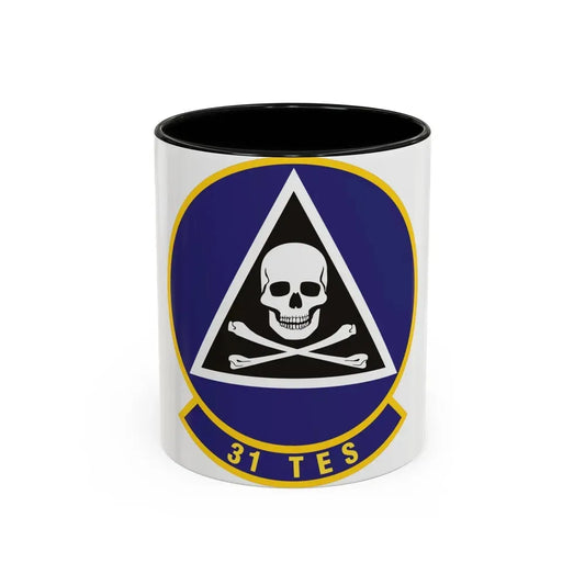 31st Test and Evaluation Squadron (U.S. Air Force) Accent Coffee Mug 11oz Black - Go Mug Yourself