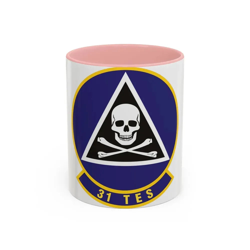 31st Test and Evaluation Squadron (U.S. Air Force) Accent Coffee Mug 11oz Pink - Go Mug Yourself