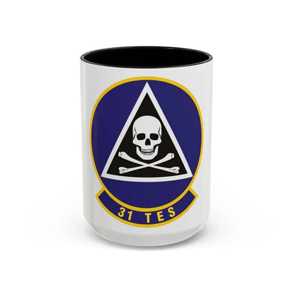 31st Test and Evaluation Squadron (U.S. Air Force) Accent Coffee Mug 15oz Black - Go Mug Yourself