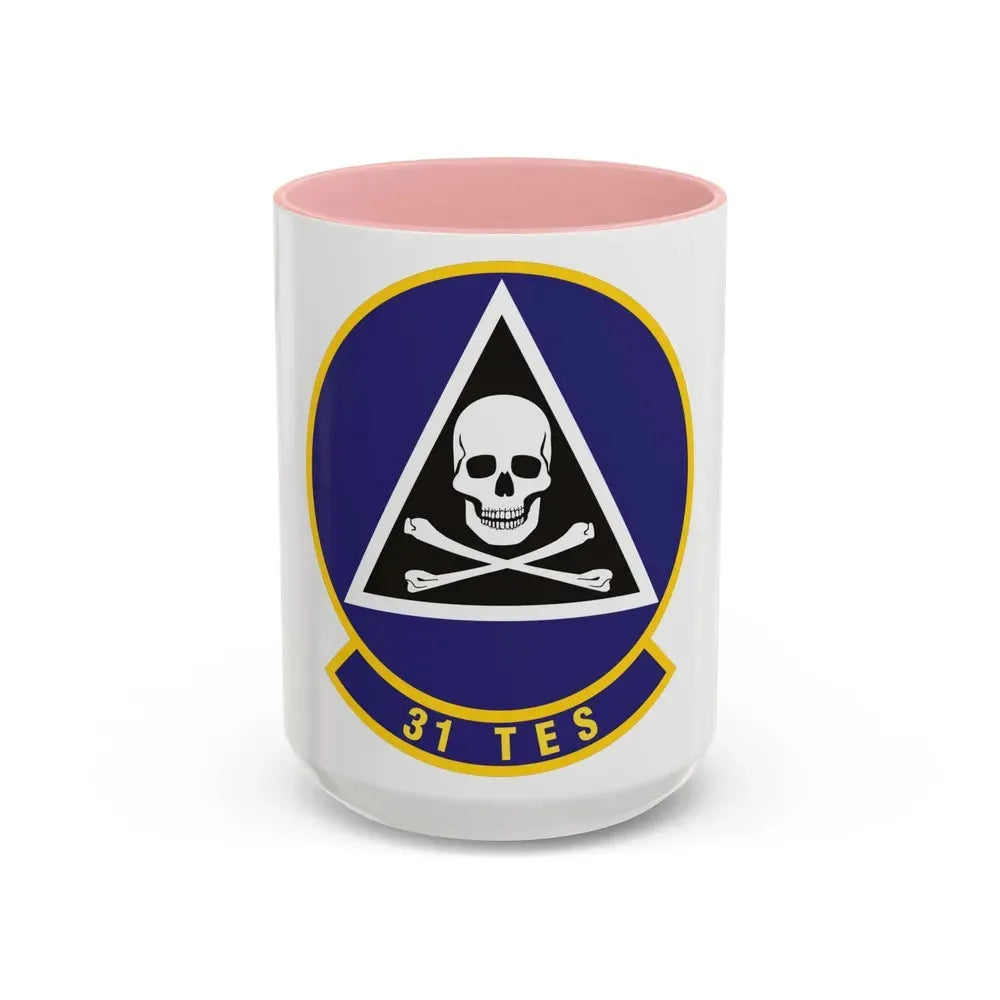 31st Test and Evaluation Squadron (U.S. Air Force) Accent Coffee Mug 15oz Pink - Go Mug Yourself