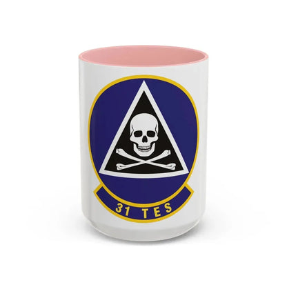 31st Test and Evaluation Squadron (U.S. Air Force) Accent Coffee Mug 15oz Pink - Go Mug Yourself