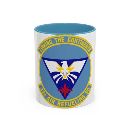 32 Air Refueling Squadron AMC (U.S. Air Force) Accent Coffee Mug 11oz Light Blue - Go Mug Yourself