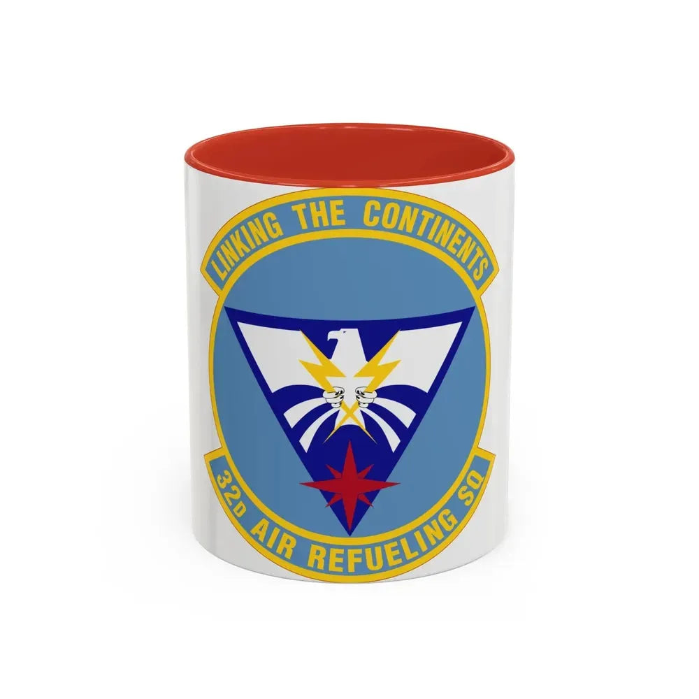 32 Air Refueling Squadron AMC (U.S. Air Force) Accent Coffee Mug 11oz Red - Go Mug Yourself