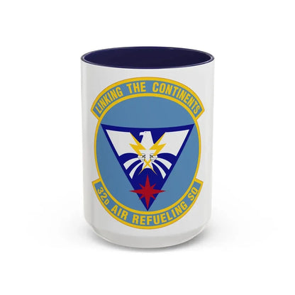 32 Air Refueling Squadron AMC (U.S. Air Force) Accent Coffee Mug 15oz Navy - Go Mug Yourself
