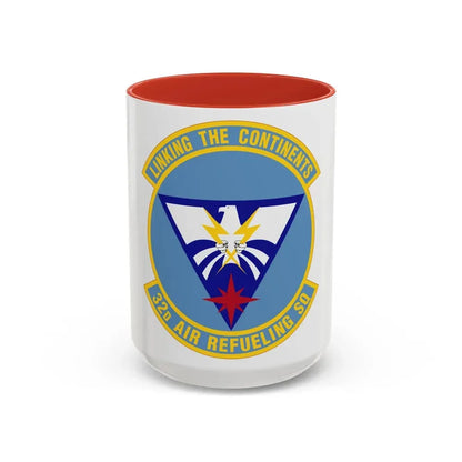 32 Air Refueling Squadron AMC (U.S. Air Force) Accent Coffee Mug 15oz Red - Go Mug Yourself