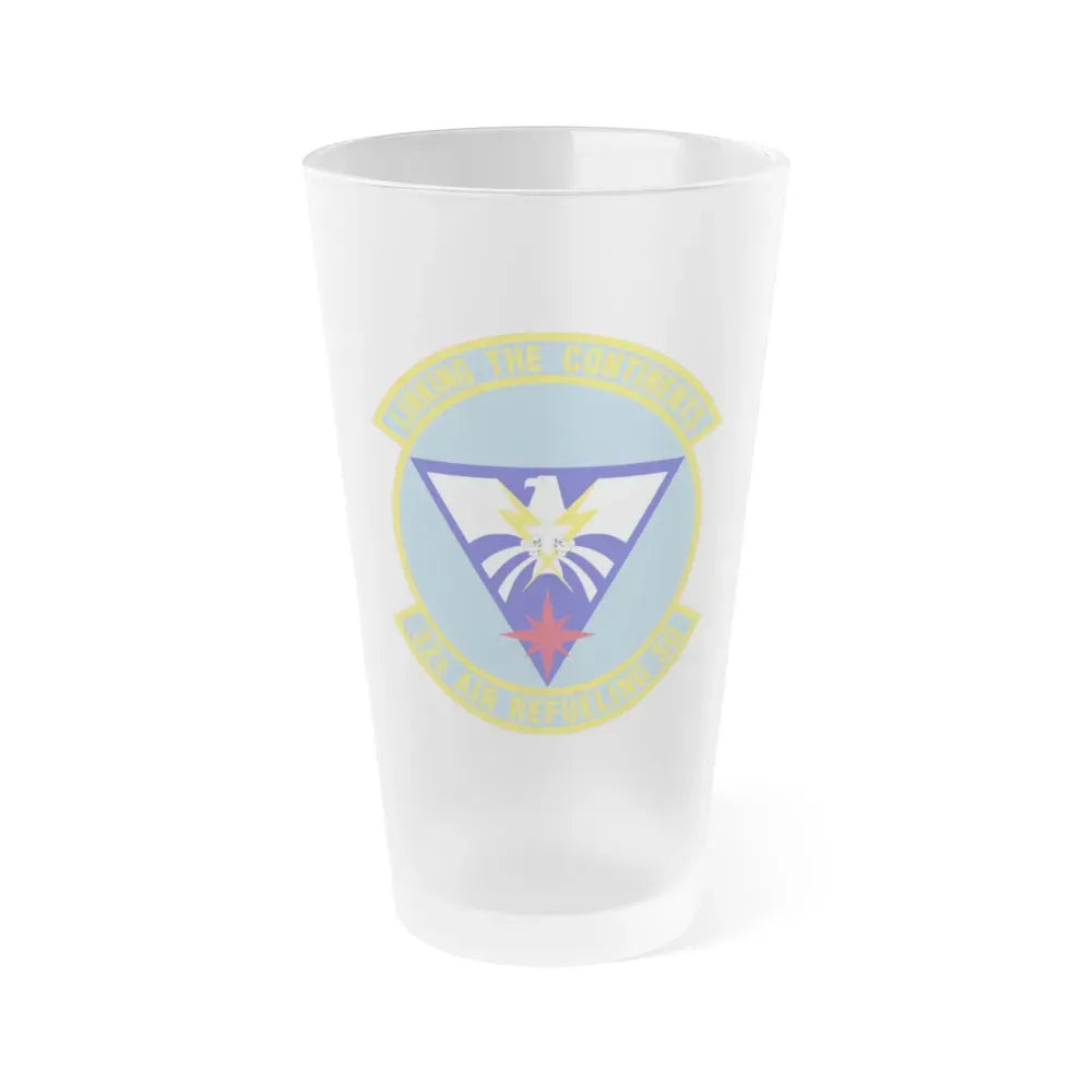 32 Air Refueling Squadron AMC (U.S. Air Force) Frosted Pint Glass 16oz Default Title - Go Mug Yourself