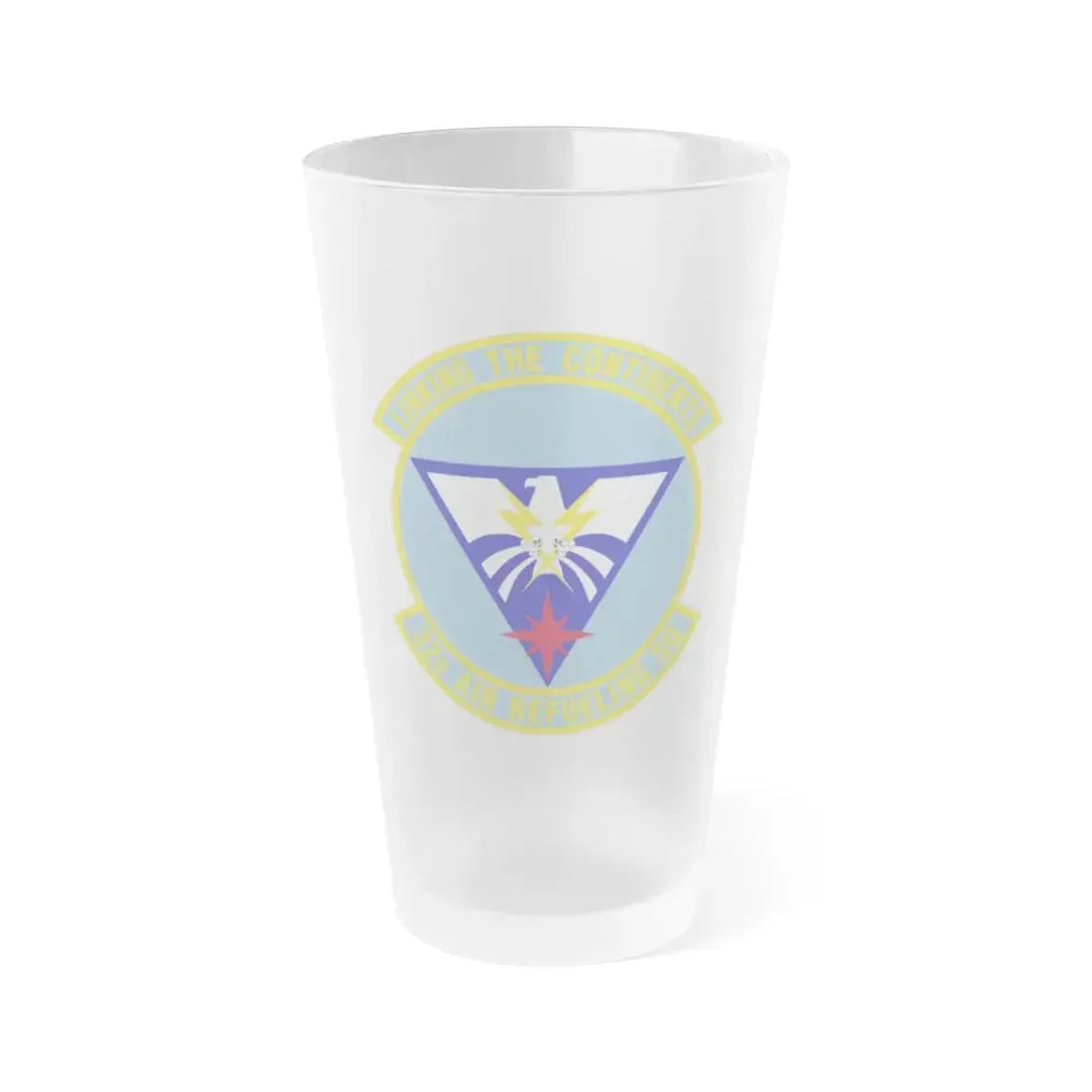 32 Air Refueling Squadron AMC (U.S. Air Force) Frosted Pint Glass 16oz Default Title - Go Mug Yourself