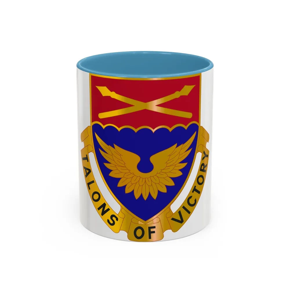 32 Aviation Battalion (U.S. Army) Accent Coffee Mug-11oz-Light Blue-Go Mug Yourself