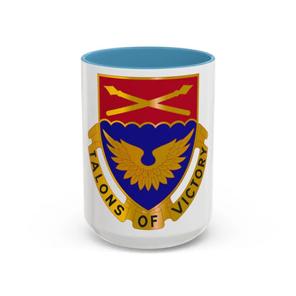 32 Aviation Battalion (U.S. Army) Accent Coffee Mug-15oz-Light Blue-Go Mug Yourself