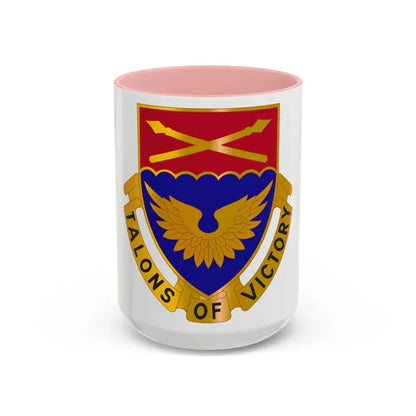 32 Aviation Battalion (U.S. Army) Accent Coffee Mug 15oz Pink - Go Mug Yourself