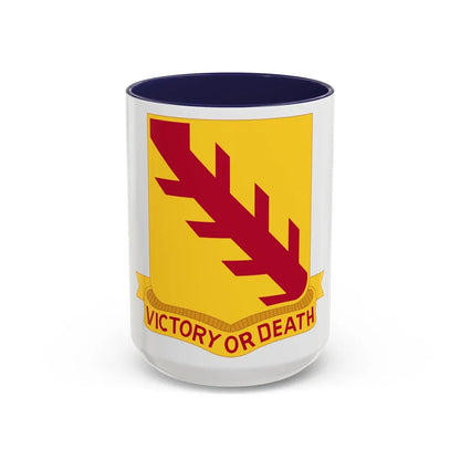 32 Cavalry Regiment (U.S. Army) Accent Coffee Mug-15oz-Navy-Go Mug Yourself