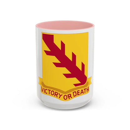 32 Cavalry Regiment (U.S. Army) Accent Coffee Mug-15oz-Pink-Go Mug Yourself