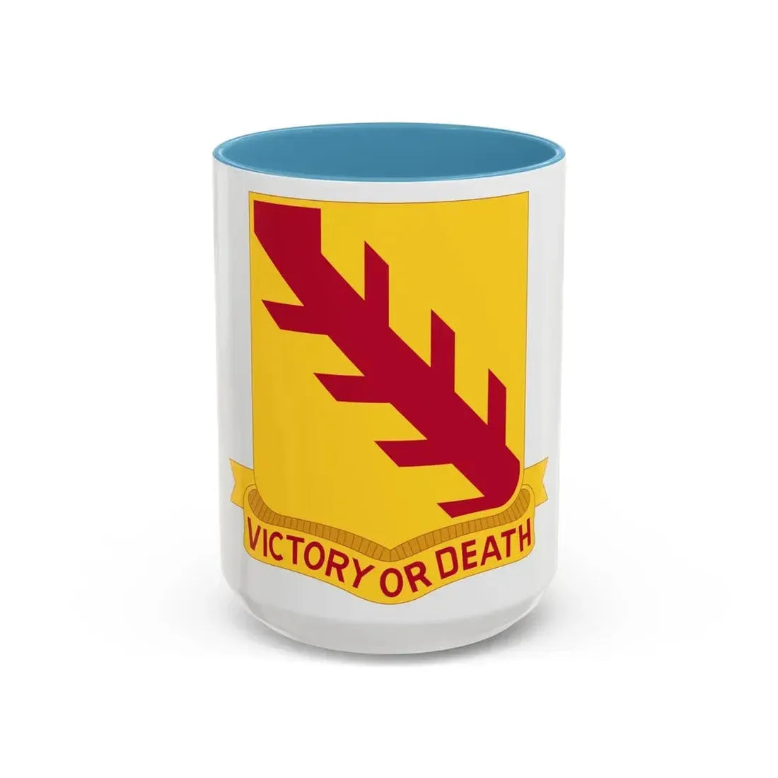 32 Cavalry Regiment (U.S. Army) Accent Coffee Mug 15oz Light Blue - Go Mug Yourself