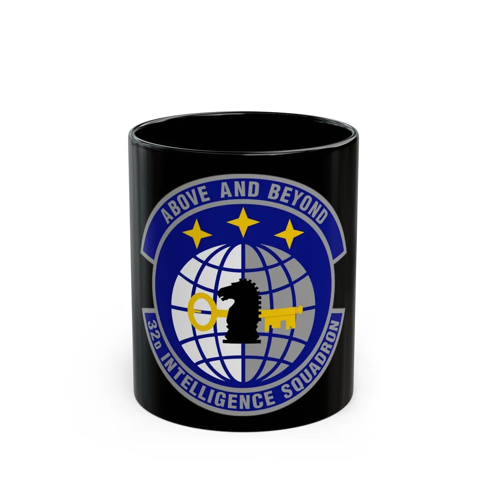 32 Intelligence Squadron AFISRA (U.S. Air Force) Black Coffee Mug-11oz-Go Mug Yourself