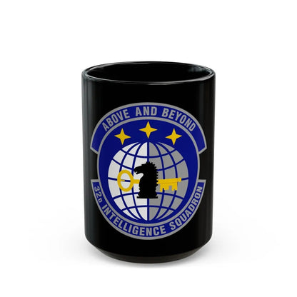 32 Intelligence Squadron AFISRA (U.S. Air Force) Black Coffee Mug-15oz-Go Mug Yourself