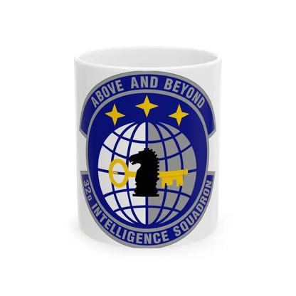 32 Intelligence Squadron AFISRA (U.S. Air Force) White Coffee Mug-11oz-Go Mug Yourself