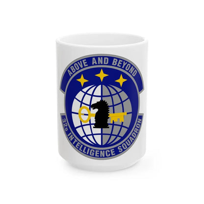 32 Intelligence Squadron AFISRA (U.S. Air Force) White Coffee Mug-15oz-Go Mug Yourself