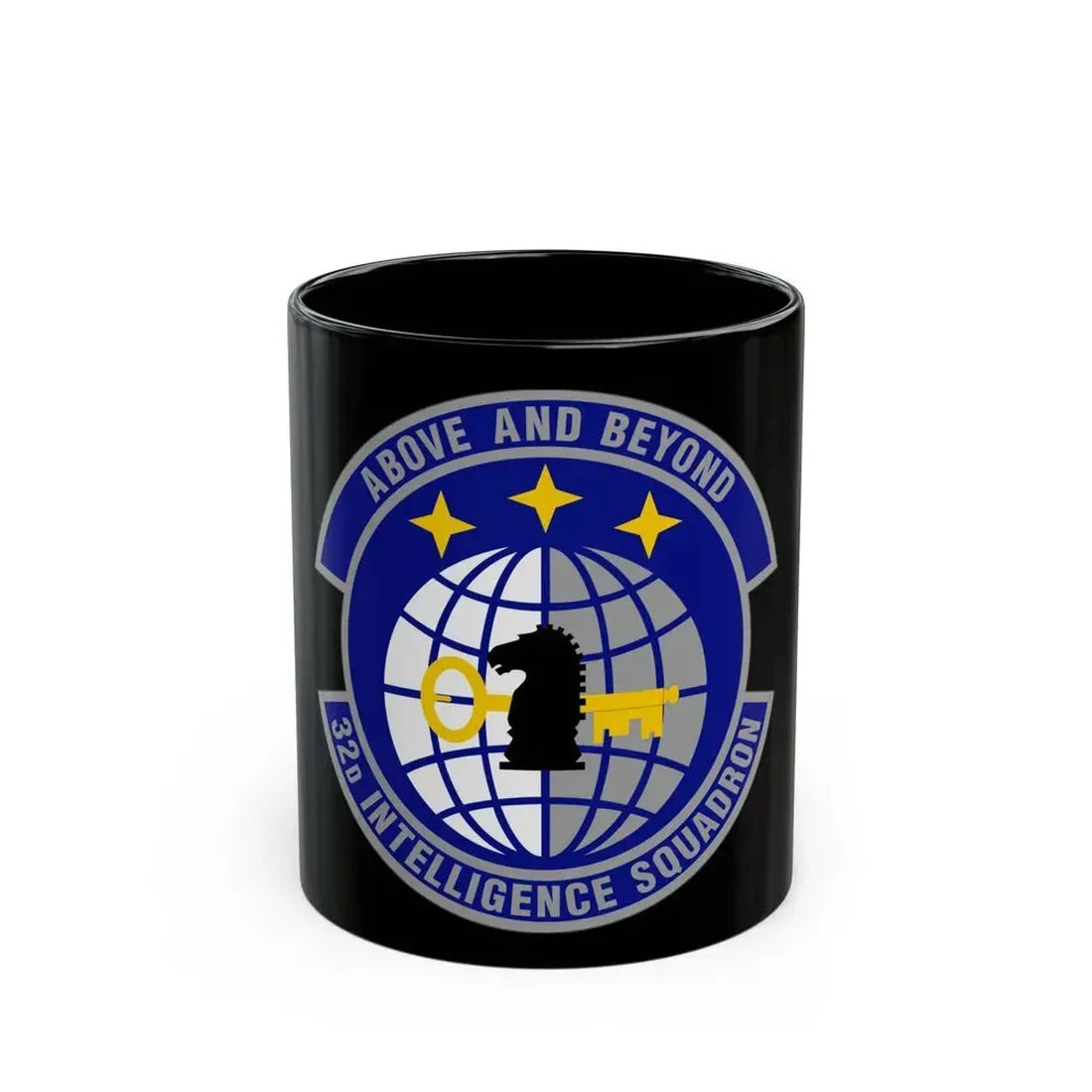 32 Intelligence Squadron AFISRA (U.S. Air Force) Black Coffee Mug 11oz - Go Mug Yourself
