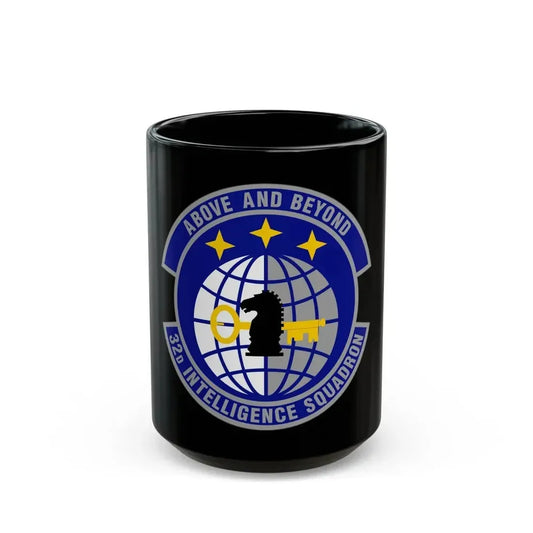 32 Intelligence Squadron AFISRA (U.S. Air Force) Black Coffee Mug 15oz - Go Mug Yourself
