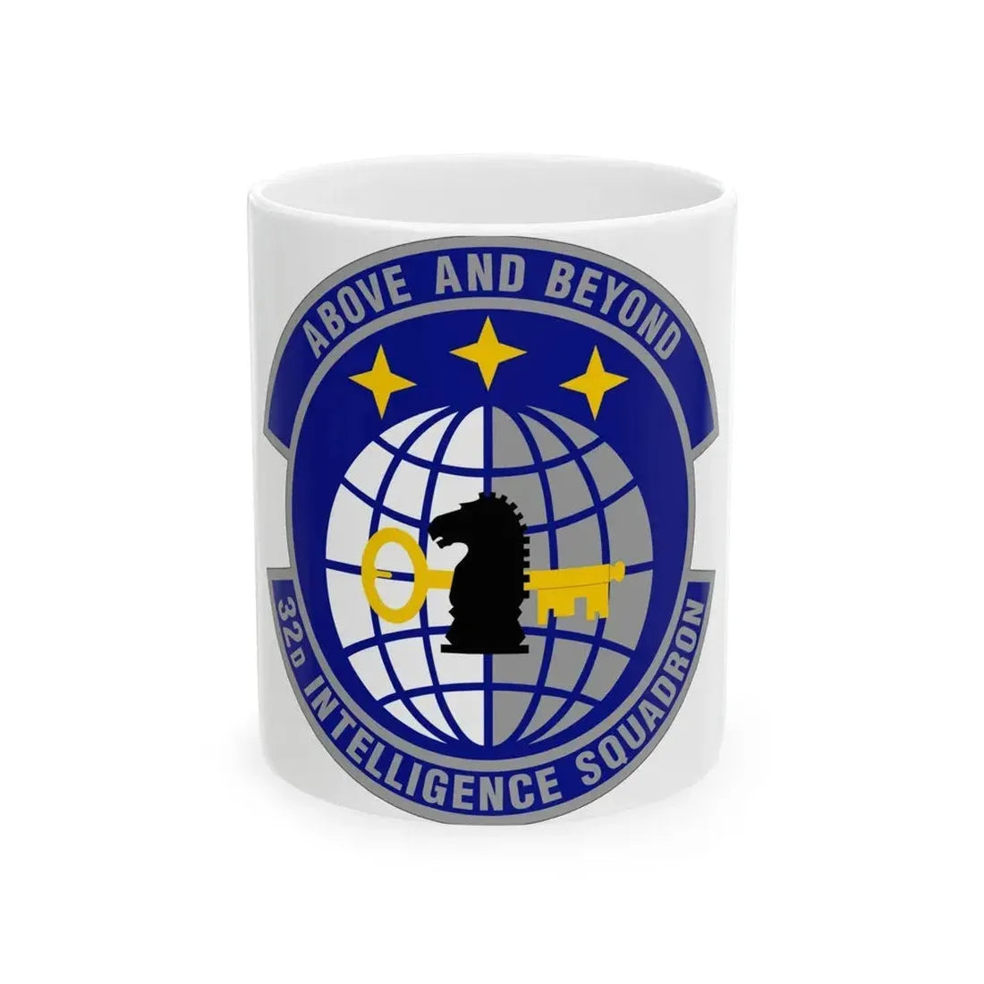 32 Intelligence Squadron AFISRA (U.S. Air Force) White Coffee Mug 11oz - Go Mug Yourself