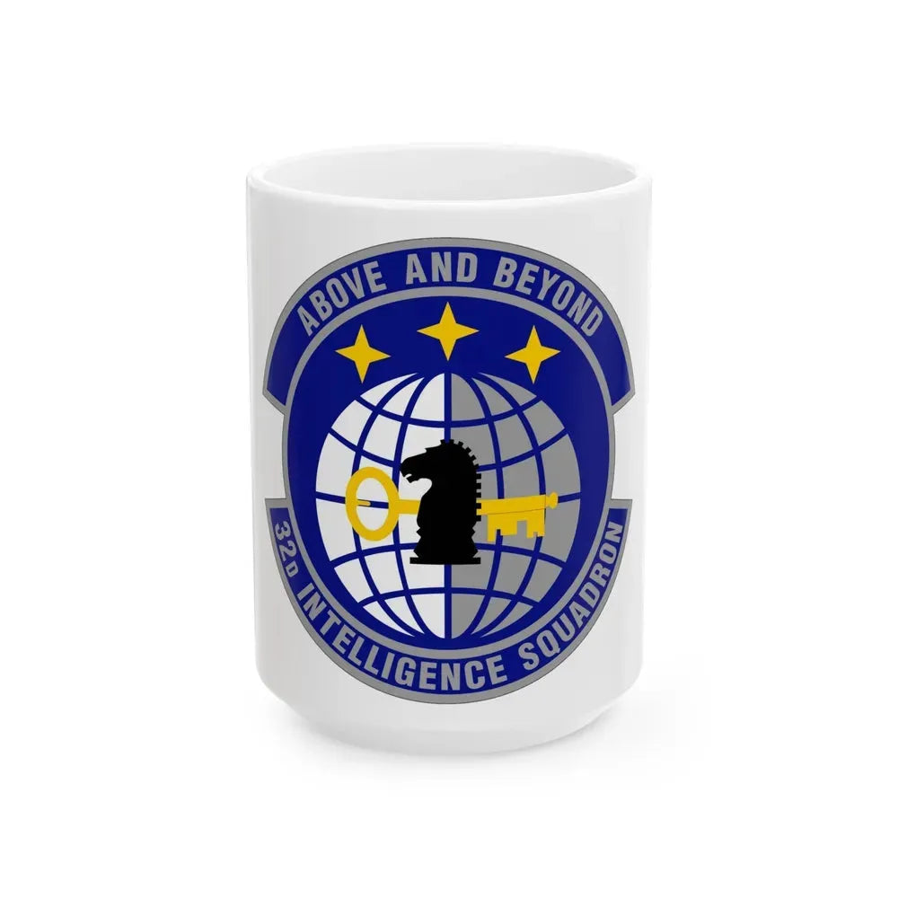 32 Intelligence Squadron AFISRA (U.S. Air Force) White Coffee Mug 15oz - Go Mug Yourself