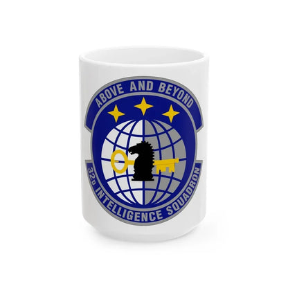 32 Intelligence Squadron AFISRA (U.S. Air Force) White Coffee Mug 15oz - Go Mug Yourself
