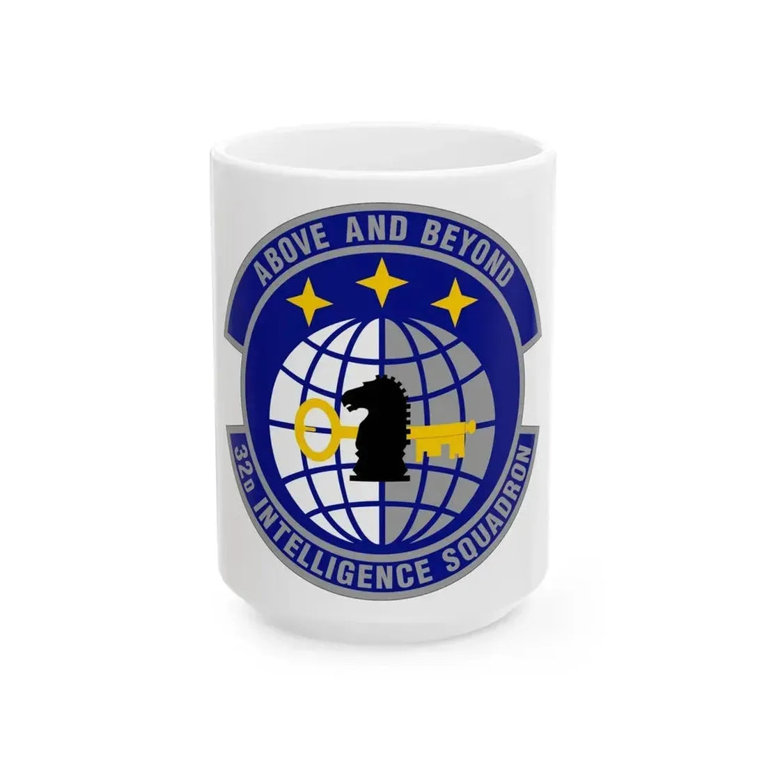 32 Intelligence Squadron AFISRA (U.S. Air Force) White Coffee Mug 15oz - Go Mug Yourself