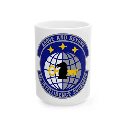 32 Intelligence Squadron AFISRA (U.S. Air Force) White Coffee Mug 15oz - Go Mug Yourself