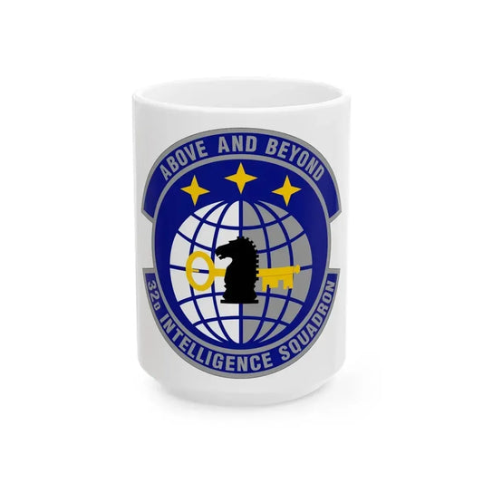 32 Intelligence Squadron AFISRA (U.S. Air Force) White Coffee Mug 15oz - Go Mug Yourself