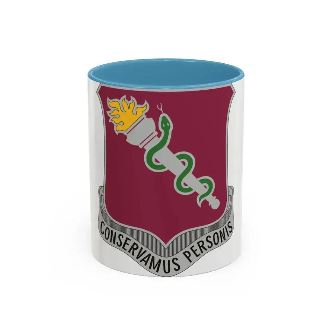 32 Medical Brigade 2 (U.S. Army) Accent Coffee Mug 11oz Light Blue - Go Mug Yourself